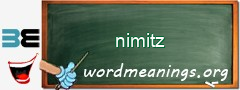 WordMeaning blackboard for nimitz